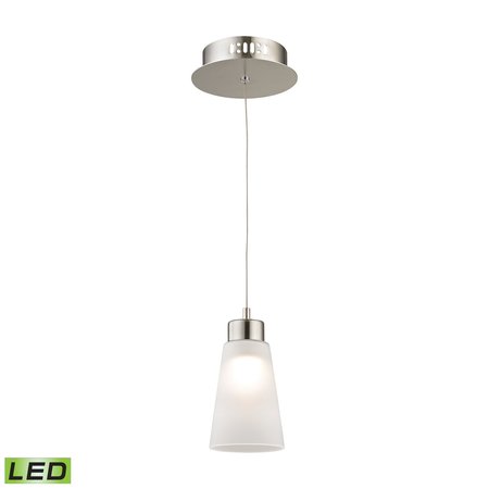 ELK SHOWROOM Coppa 5'' Wide 1Light Mini Pendant, Satin Nickel LCA501-10-16M